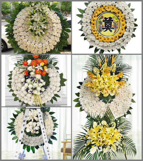 山东东营东营区龙居镇盐坨村花圈速递